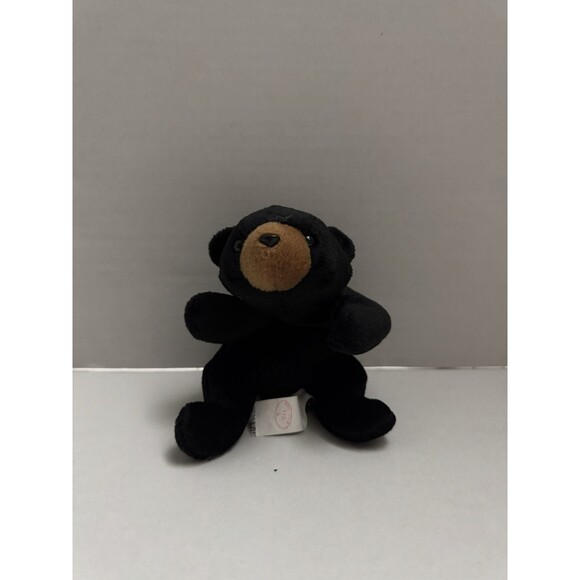 Ty Beanie Baby Blackie The Bear Plush Toy Tagless - Picture 1 of 5